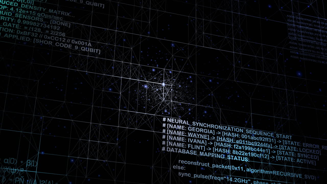 Stylized software engineering background featuring Python scripts and data mapping. Perfect for cybersecurity, blockchain development, and big data themes