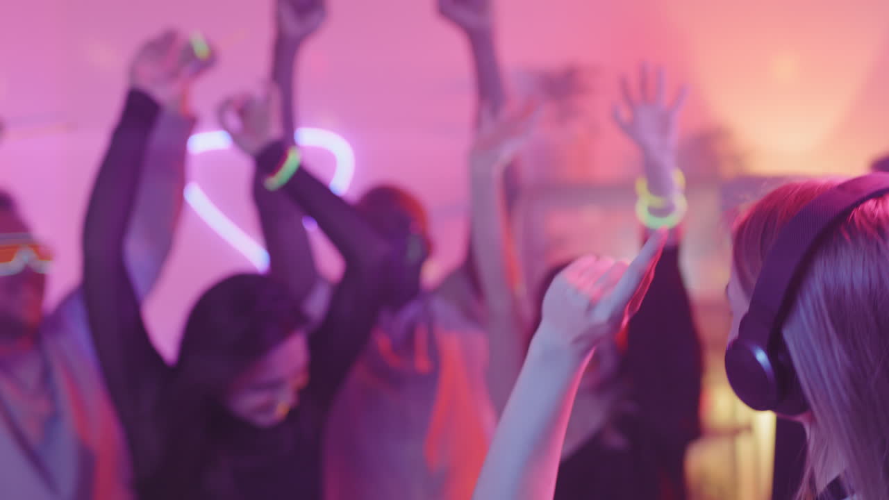 Female DG and Group of People Partying