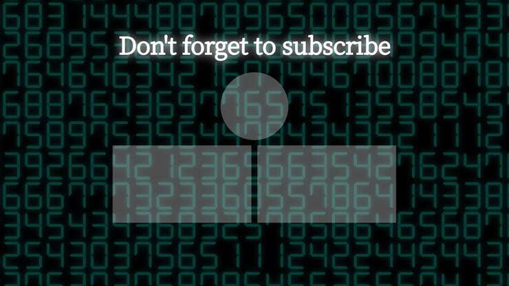 Random number end card ending screen motion graphics