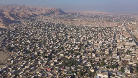 vista aérea de la ciudad de jericó en el territorio palestino panorama