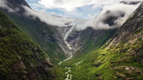 beautiful nature norway glacier kjenndalsbreen.