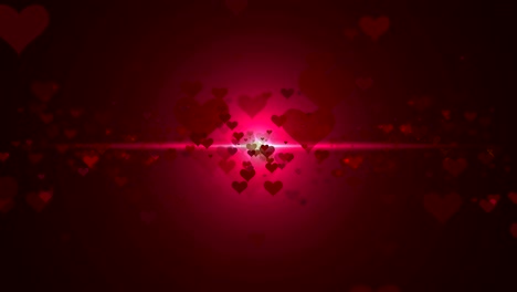 fondo abstracto con corazones