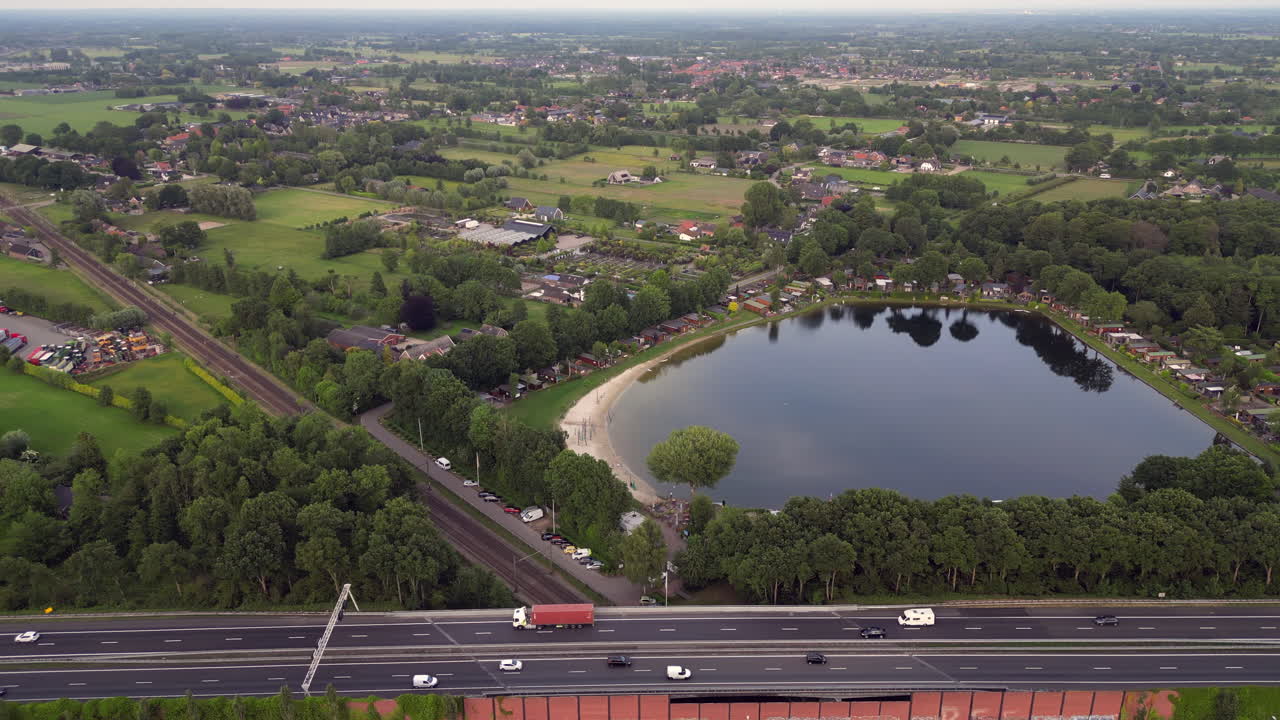 Highway transportation at Amersfoort Vathorst, The Netherlands.