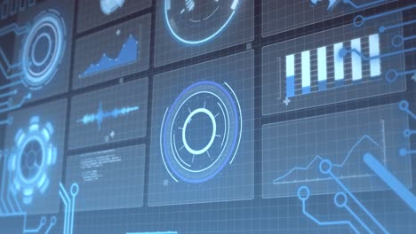 animation of scope scanning and data processing over digital interface