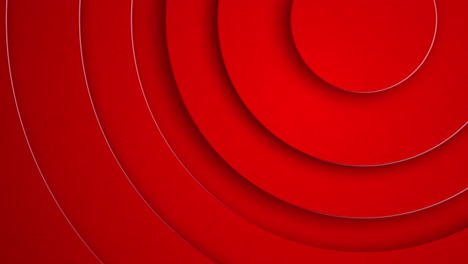3d gradient background. red paper cut out circle pattern in layers. loop motion graphic.