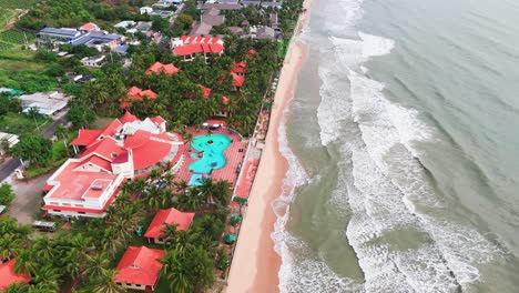 aerial view of the resort in phan thiet.