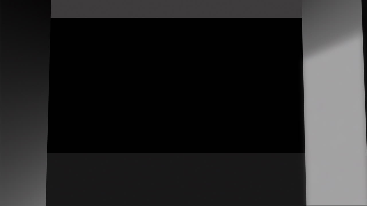 빈 검은색과 색 복도