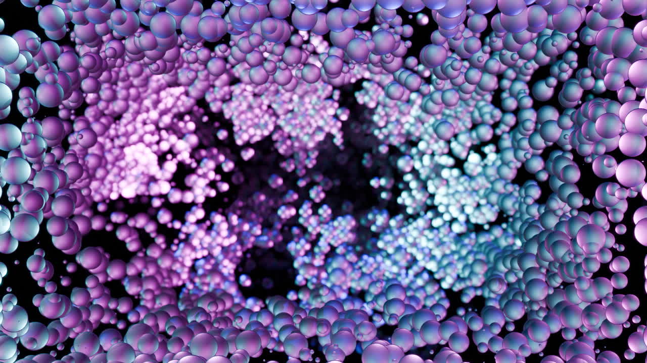 fondo de burbujas de colores abstractos