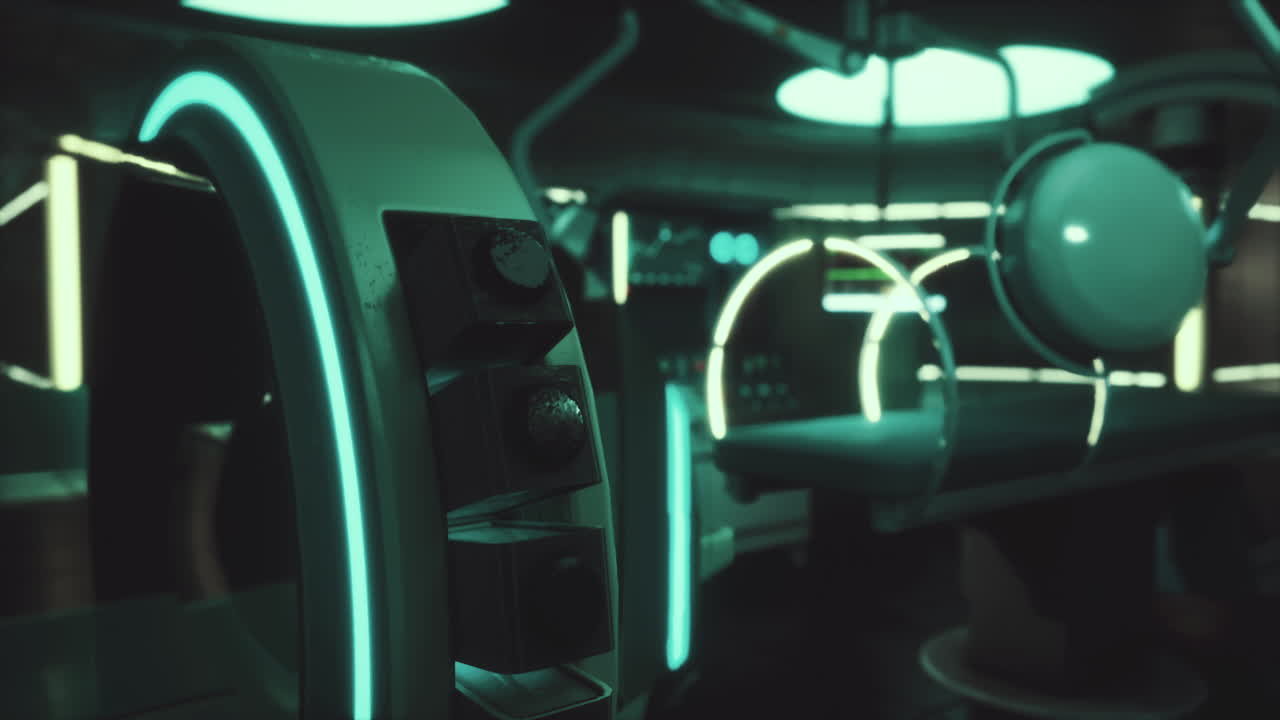 sala de operaciones futurista