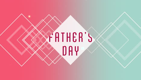 Fathers-Day-with-neon-cubes-on-red-and-blue-gradient