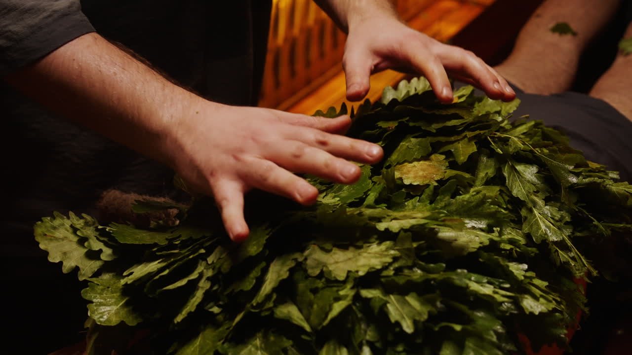 Traditional Banya Oak Leaf Massage