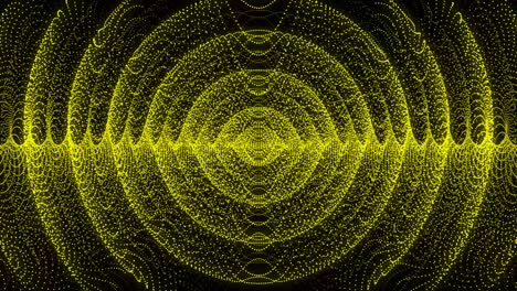 patrón de forma de punto de color amarillo animación gráficos de movimiento
