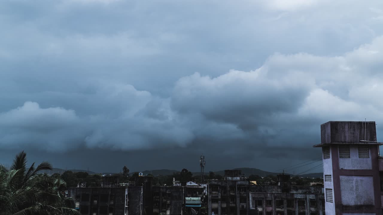 lapso de tiempo de lluvia, filmado en 4k