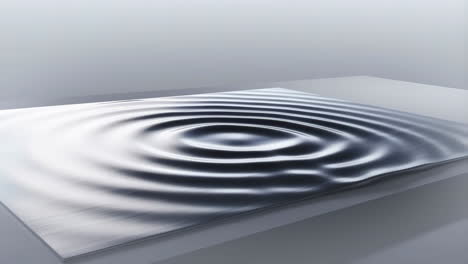 abstract ripples on a metallic surface