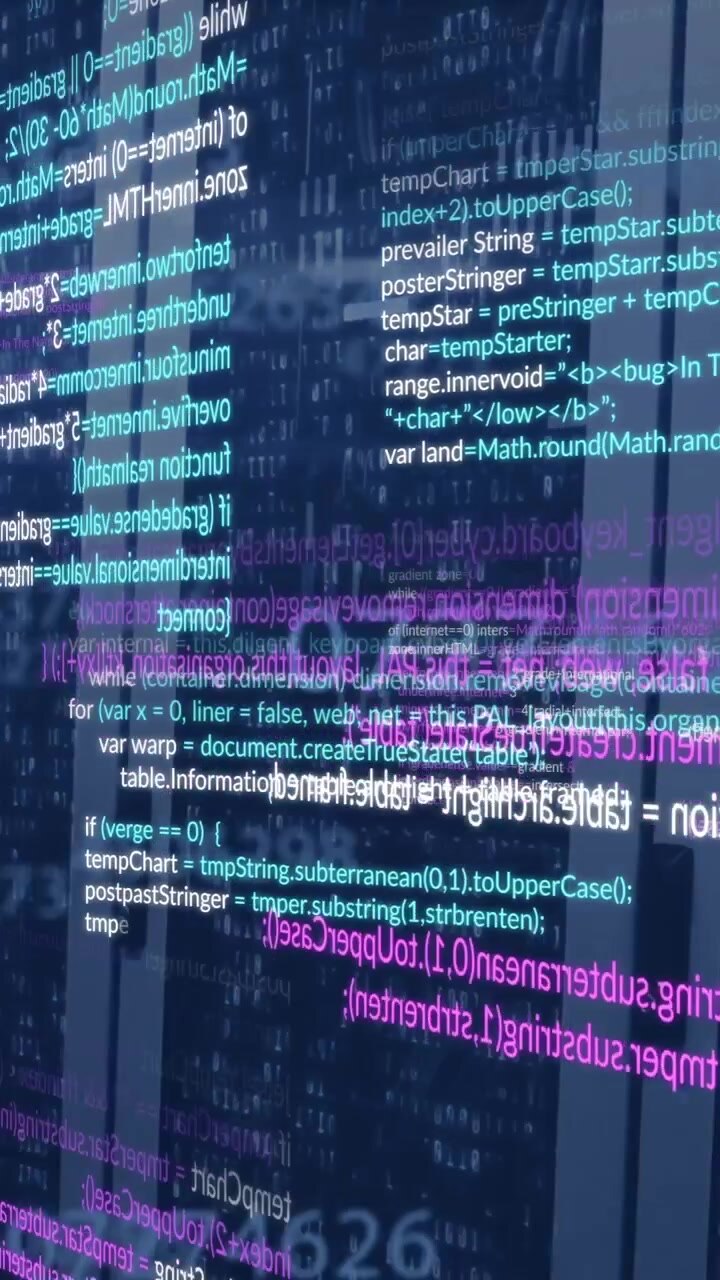 Animation af databehandling over computerservere