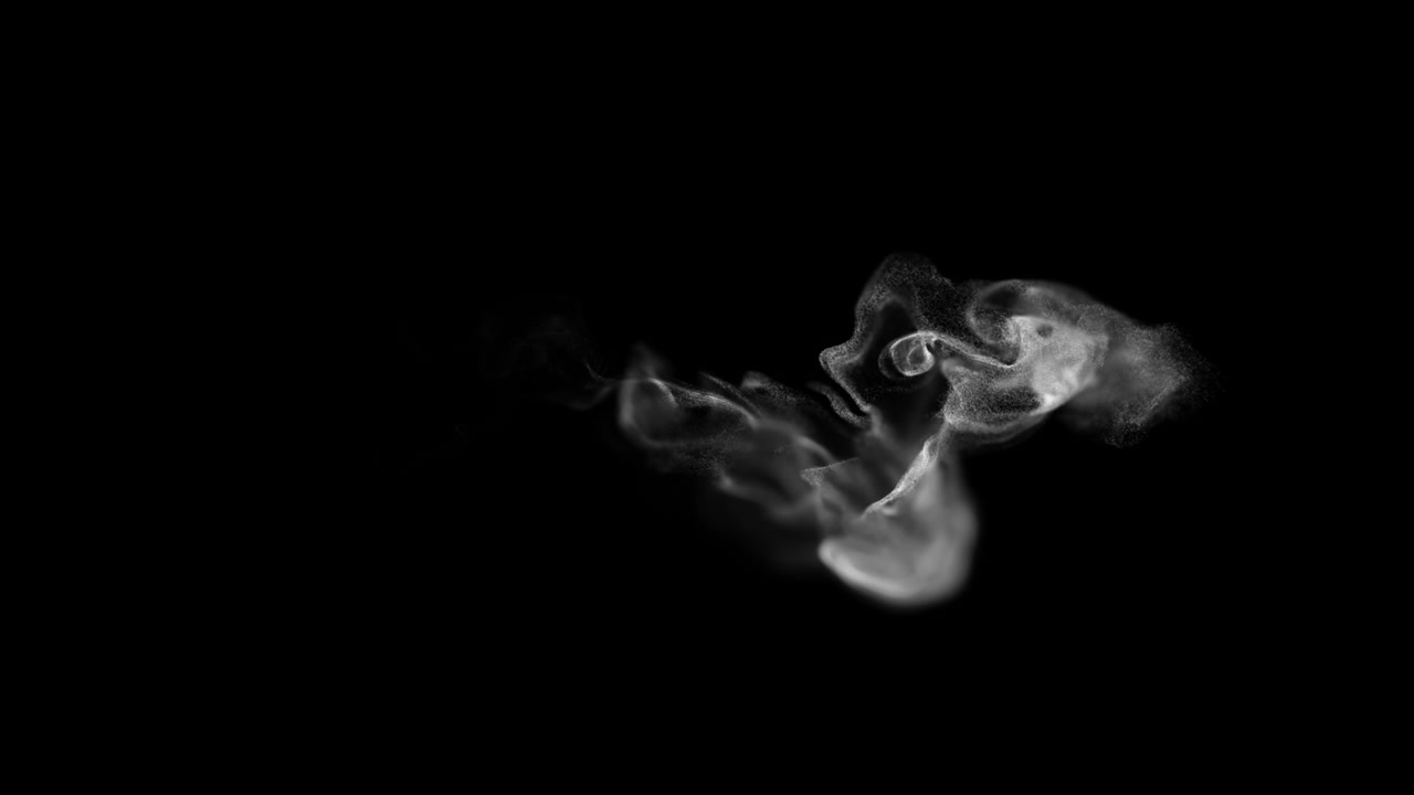 Sfondo animato con scorrimento di fumo bianco