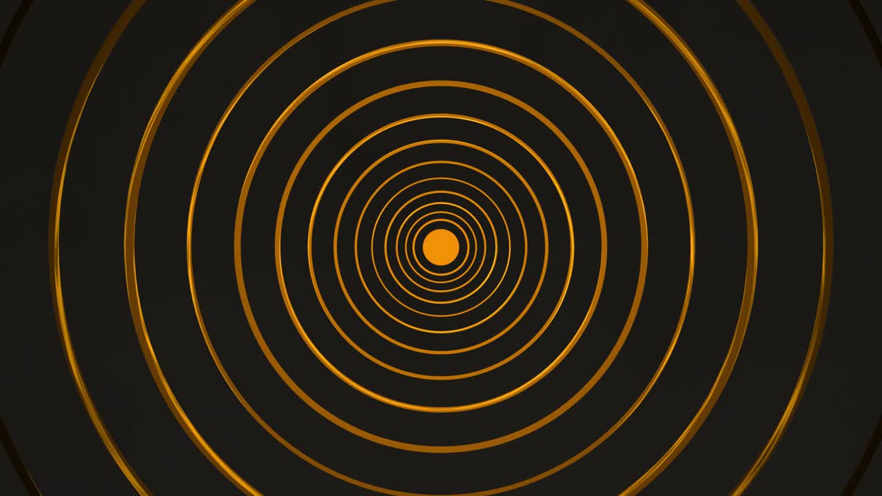 Luxury golden circles black concept gold circles appear bounce effect gold circles that shimmer