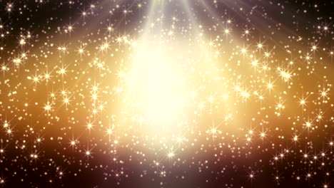 golden stars and particle seamless christmas background