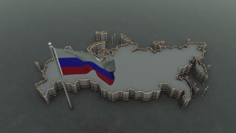 russian map background 4k