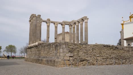 templo de diana temple in evora, portugal