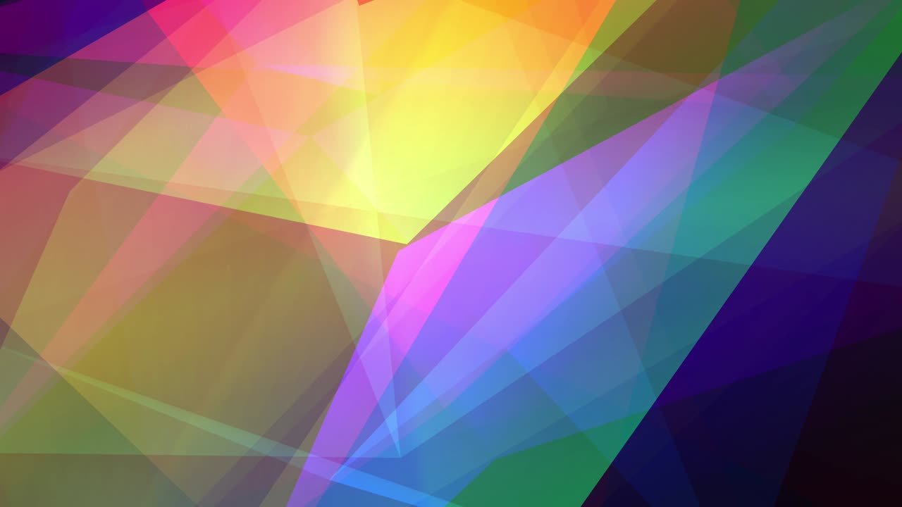animación de bucle abstracto geométrico de polígono colorido. ilustración gráfica multicolor 4k fondo de movimiento sin costuras en bucle. fondo de poli bajo brillante futurista.