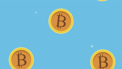 el patrón de divisas criptográficas de bitcoins