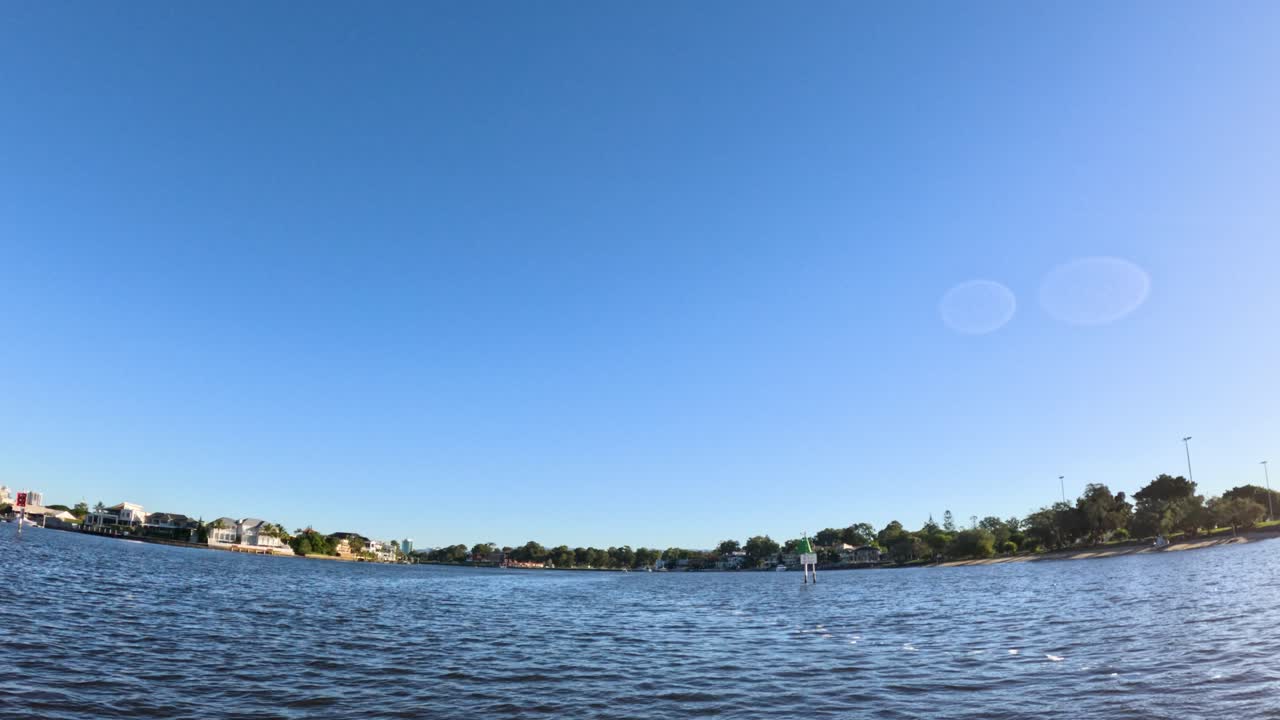 골드 코스트 워터프론트 건물의 파노라마 뷰