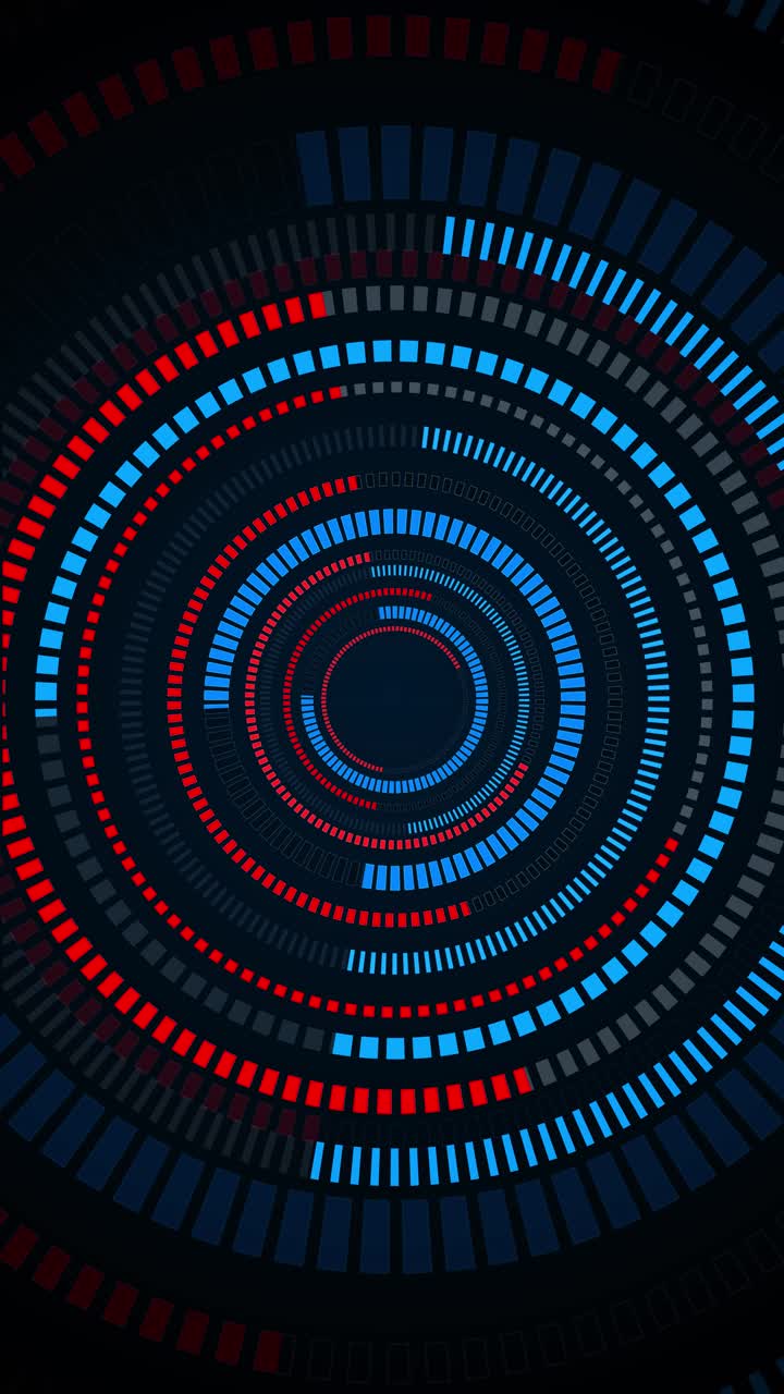 Futuristic hud circle rotation elements on a black background hologram digital data network