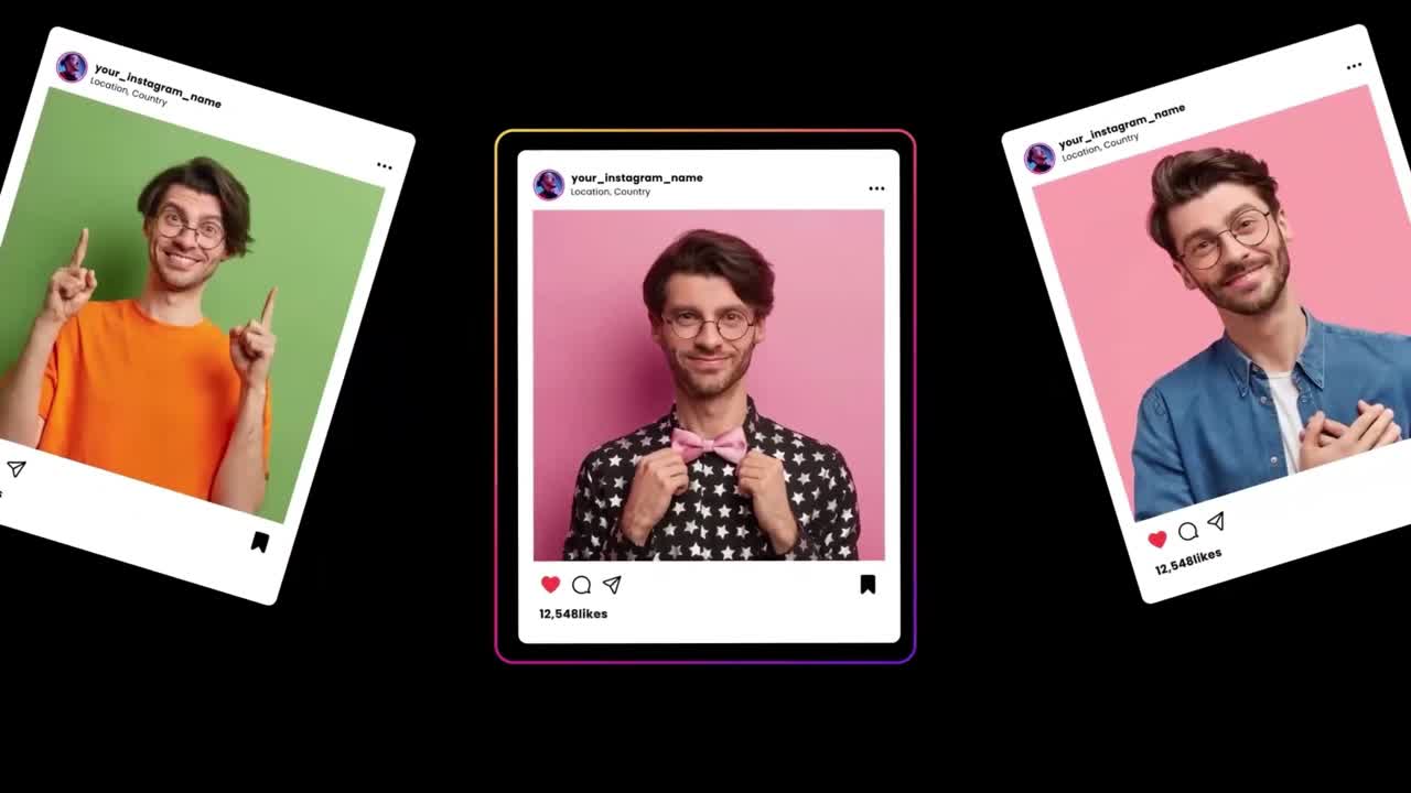 Flexible carousel sliders template for images videos and product promos