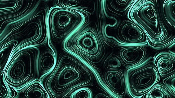Teal waves a dynamic black and teal pattern resembling rippling water