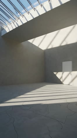 empty modern architecture interior