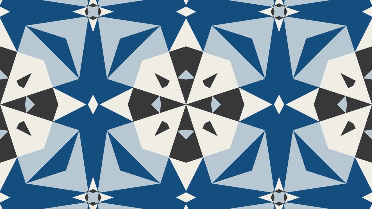 Trendy abstract dynamic pattern with retro calm color combination. Endless artistic motion graphic mosaic with flat design. Modern seamless loop geometric background with animated tiles