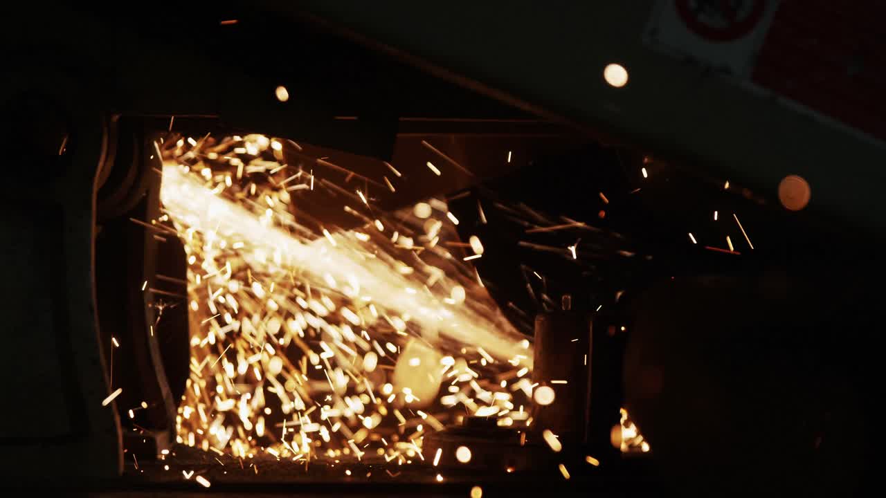 원형 사기 기계의 클로즈업