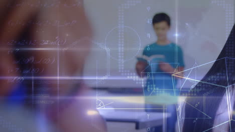 animation of mathematical equations over diverse schoolchildren