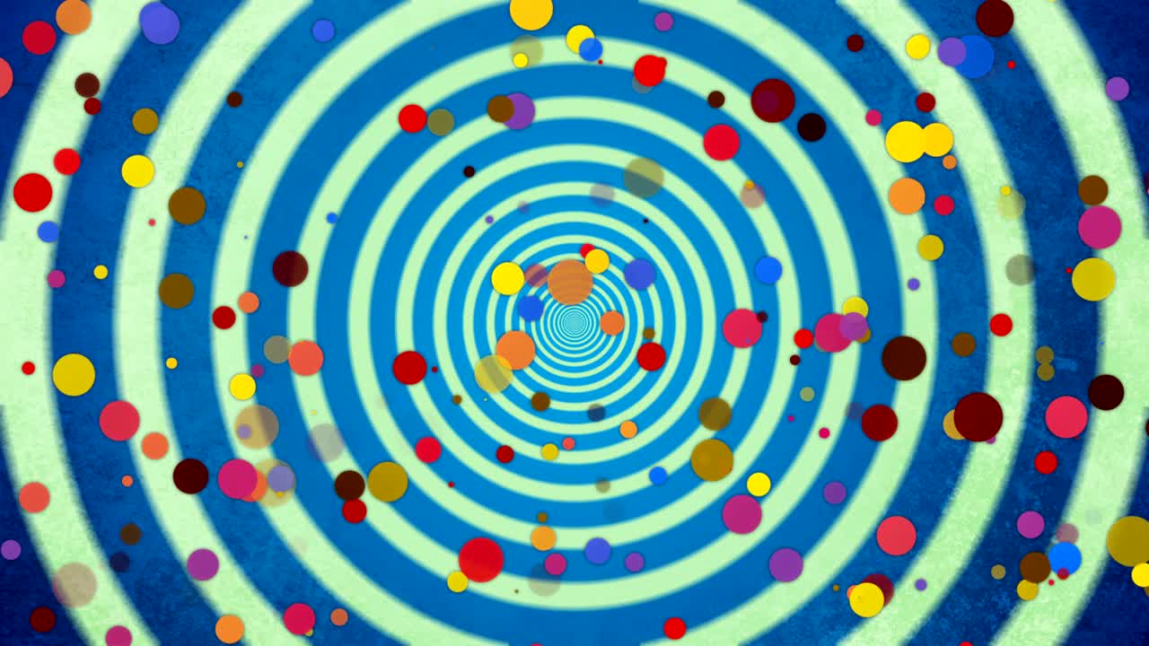 Fargerik Pop Art abstrakt bakgrunnsanimasjon