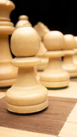 chess pieces in vertical video