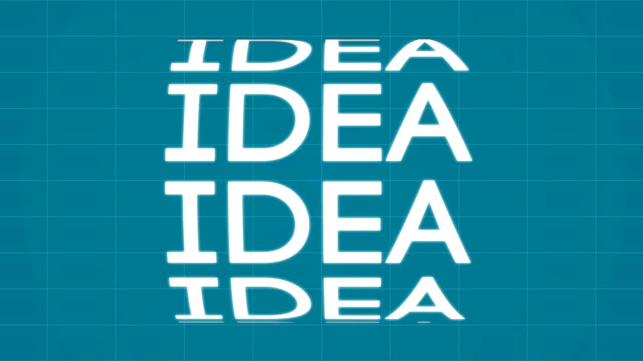 animación de ideas en 4k con bucle