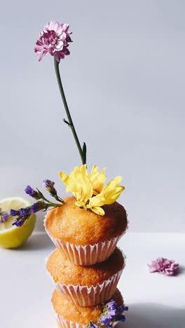 flowers and cupcakes