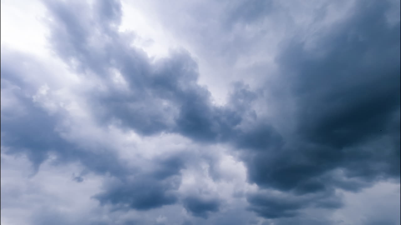 Flowing sunlight scenery sky. Summer blue sky with clouds timelapse.