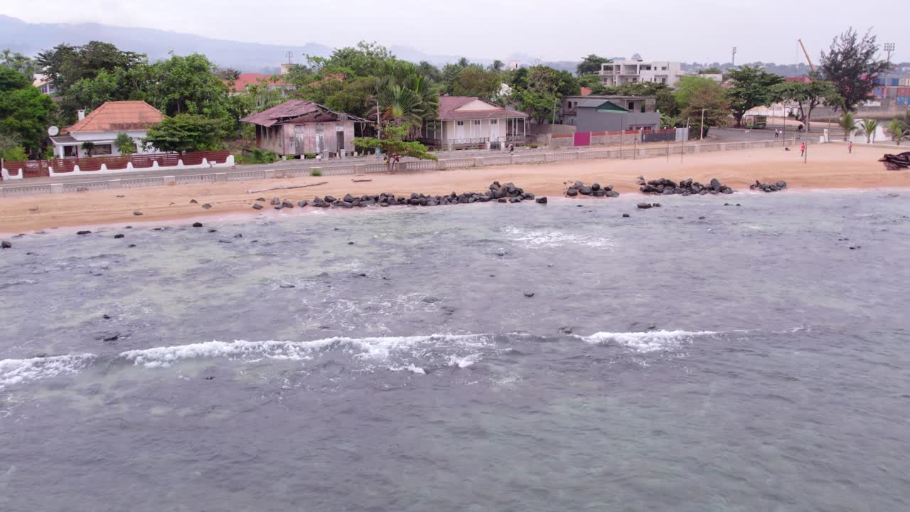 Praia da Lagoa (Lagoon Beach) with Scenic Coastline in São Tomé
