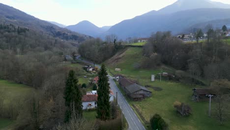 mountain village landscape