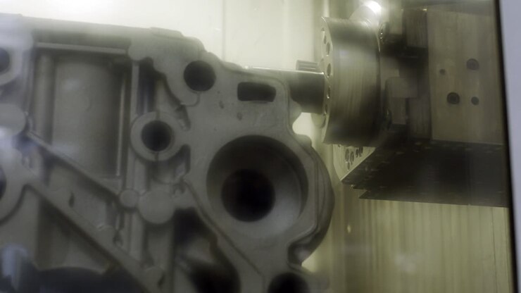 Lavorazione CNC di un blocco motore