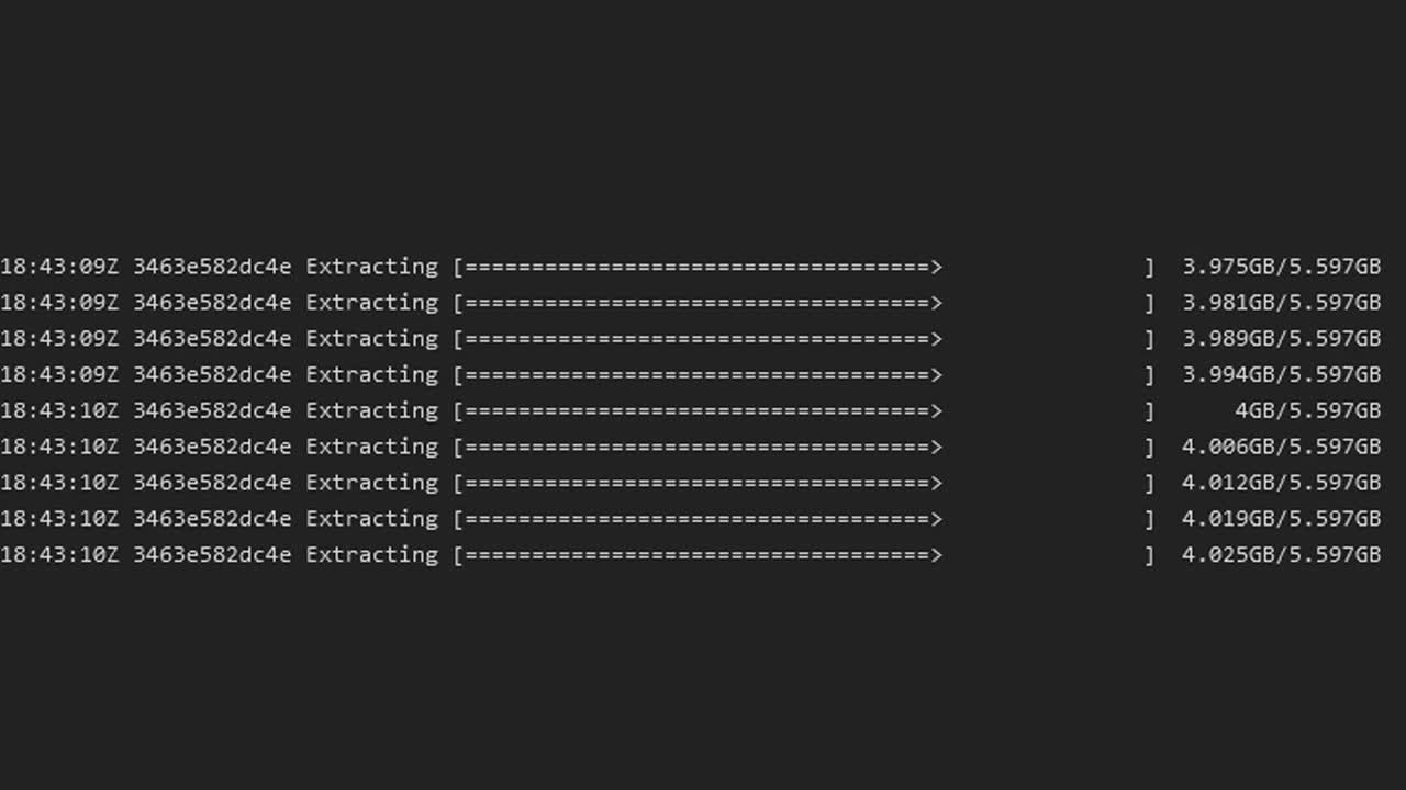 Screen capture: the creation of a pod for generating artificial images on the cloud