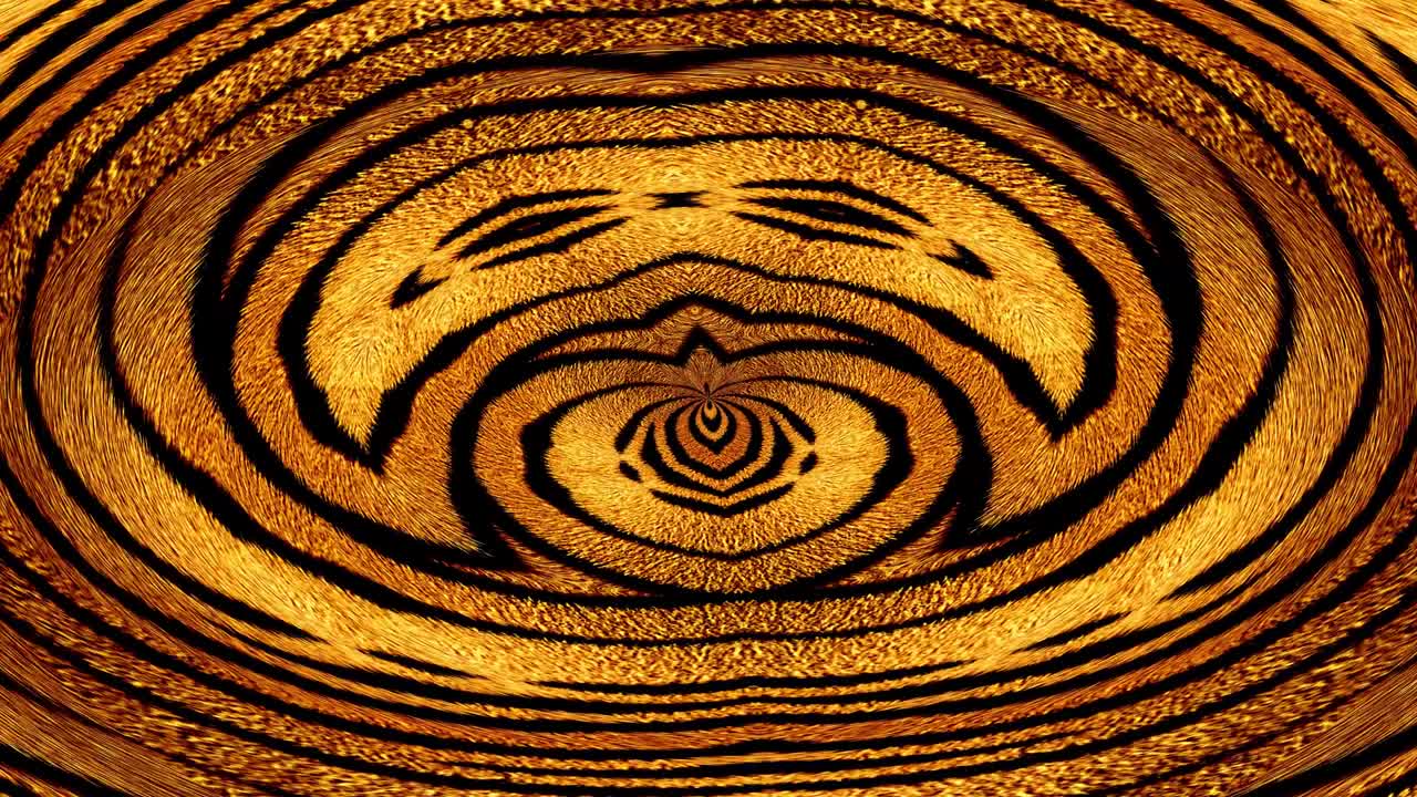 Abstract background tribal animation based on tiger stripes