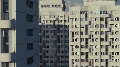 modern brutalist apartment buildings