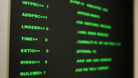 Vintage Computer Terminal Screen