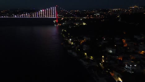 view of kuzguncuk houses from the 15th of july martyrs bridge