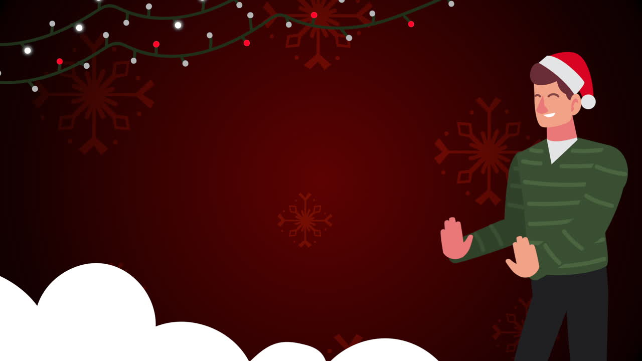 ilustración del hombre de navidad