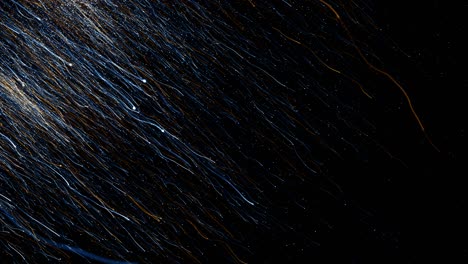 particles blue orange event game trailer titles cinematic concert stage background loop