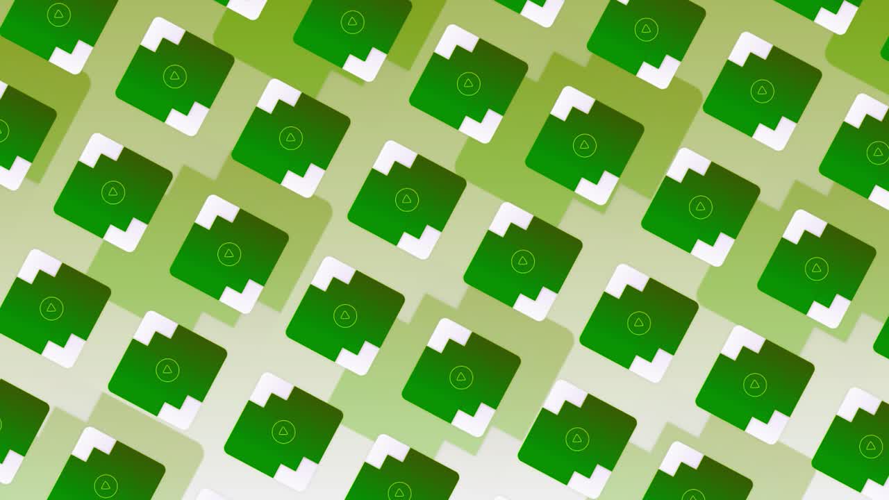 patrón geométrico verde y blanco con flechas